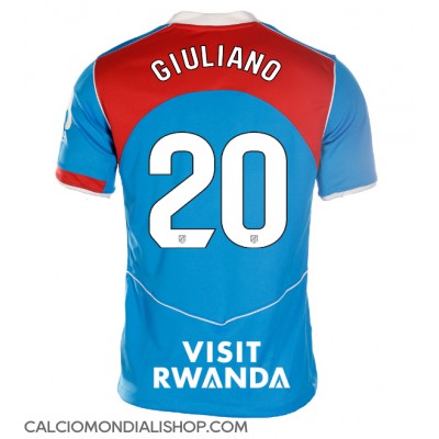 Maglie da calcio Atletico Madrid Giuliano Simeone #20 Terza Maglia Femminile 2025-26 Manica Corta Maglie da calcio Atletico Madrid Giuliano Simeone #20 Terza Maglia Femminile 2025-26 Manica Corta